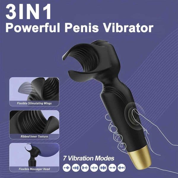AV Wand Vibrator for Men Women Couple Penis Vibrators Male Masturbator Adult Sex Toys 2 in 1 for Nipple Clitoral Stimulation 18 Deal_M1Z1