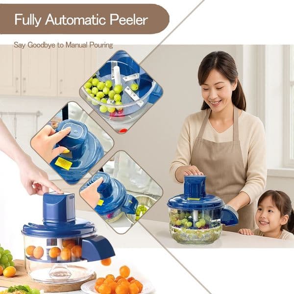 Rechargeable Fruit Peeler Automatic Electric Grape Peeler Machine for Grapes Cherry Tomatoes Garlic Rechargeable Brushless Motor 260227