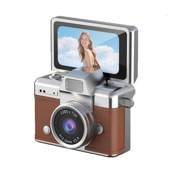 2026 New outdoor Retro 1.47Inch Flip Screen Keychain Mini Digital HD Pocket Camera For Students Kids Adults Birthdays Gift Free Shipping