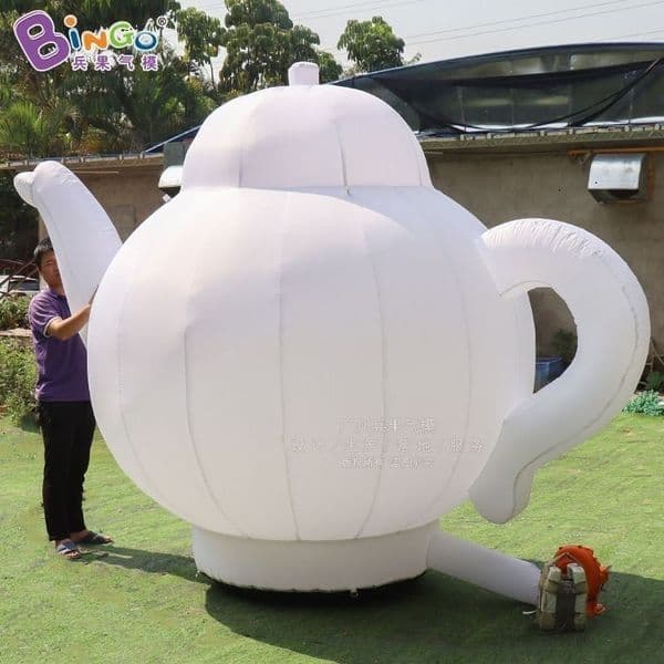 Free delivery Giant simulation inflatable decoration large furniture exhibition tea house advertising activity model