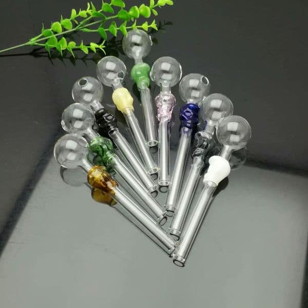 New Glass Smoking pipes hookah Oil Burner Pipes Smokings Spot colored skull glass direct fired pot