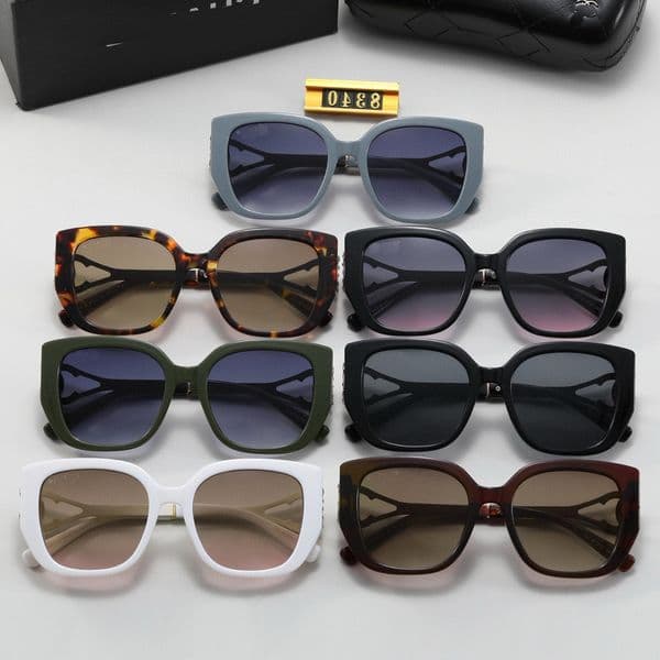 cc sunglasses for women square diamond-embellished trendy sunglasses fashionable for street photography sun protection UV protection channels glasses PCR8