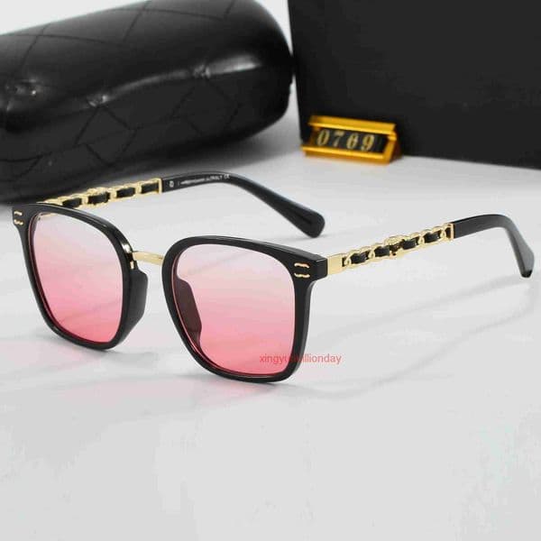 designer sunglasses cc sunglasses Womens Sunglasses Trendy Cool Anti-Glare Rimmed Fashionable Personality channels sunglasses