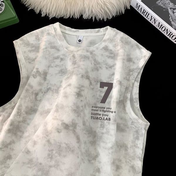 Summer Loosefitting Sports Vest Top For Designer Designer T-shirt Hoodie Polo Men American Style Ins Trendy Simple Wideshoulder Fashion Sleeveless