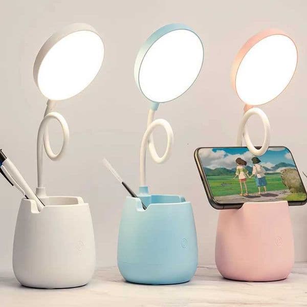 New LED Eye Protection Desk Lamp USB Bedside Lamp Charging Student Study Dormitory Reading Lamp Bedroom Night Light Gift Y260314