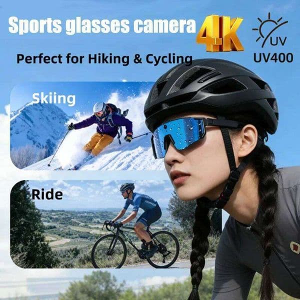New Ai Intelligent For Outdoor Cycling Goggles With 800W Camera And High-Definition Anti Shake Mini Recording Glasses