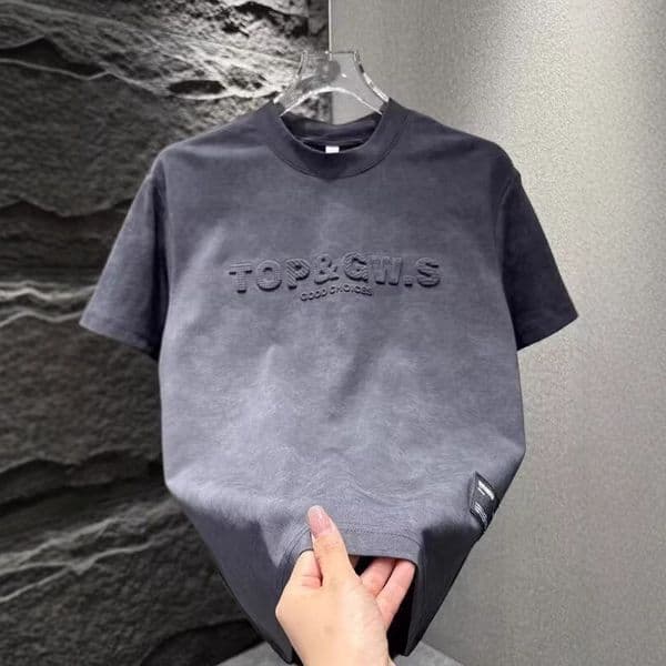 Lightweight Americanstyle Shortsleeve Trendy Polo Designer T-shirt Tiedye Distressed Loose Casual For Men New Summer Designer Hoodie Shortsleeve For Men