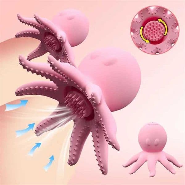 New Octopus Sucking Vibrator Nipple Spot Clitoris Stimulator Massage Sex Toys for Women Masturbators Adult Erotic Accessories 1P8a