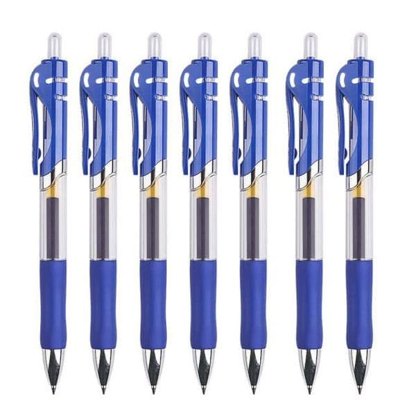 50pcs Classic Retractable Ballpoint Pens, Smooth Writing Ball Pens for Office School, 3 Colors Available (Black/Blue/Red)