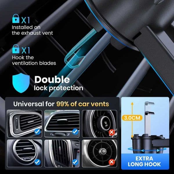 TOPK Car Phone Holder for Air Vent Mount Mobile Support GPS Stand for iPhone 17 16 15 Pro Max Samsung S25 tra Auto Bracket K260313 Y260527