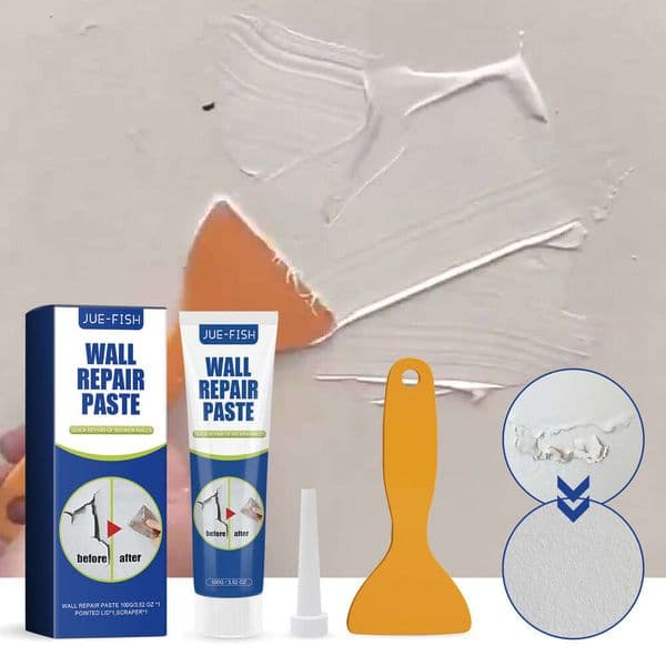 Jue-Fish Household White Wall Crack Repair Paste Covers Mildew Stains Renovation S260313