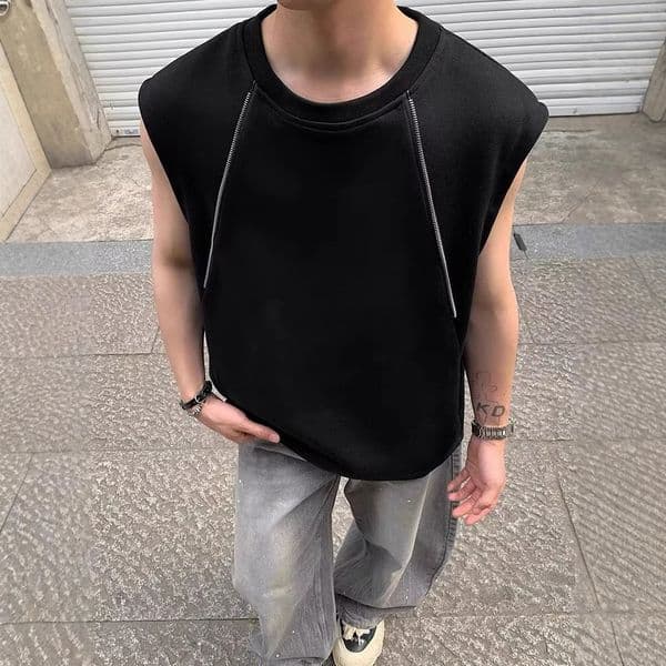 Sleeveless Polo For Men New Summer Designer Hoodie Thin Fashion Loose Tank Top Shorts Designer T-shirt Casual Sports Men's Clothing