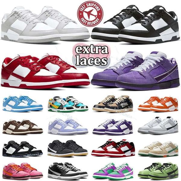 Designer Shoes Running Sneaker for Men Women Panda White Triple Black Medium Olive Grey Fog Syracuse GAI Outdoor Mens Trainers Sneakers