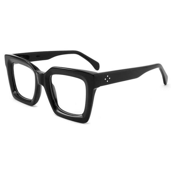 New style wide-rimmed fashionable square eyeglass frame with rivets suitable for both men and women