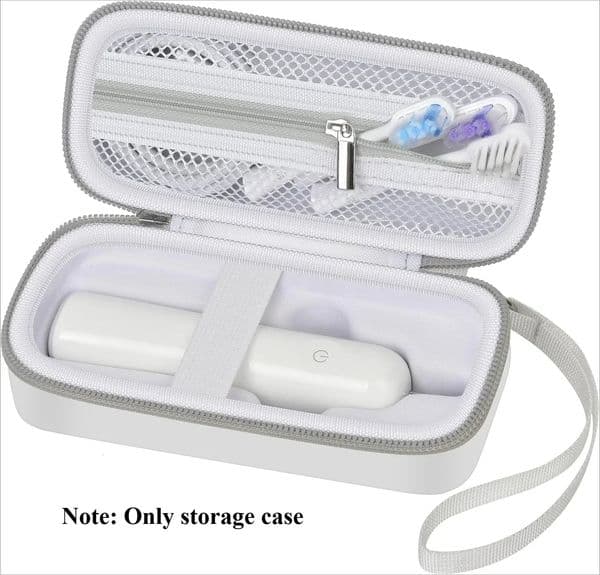 Case only for Laifen Wave Electric Toothbrush Portable and EasytoClean Storage with 3 Brush Heads Holder 260312