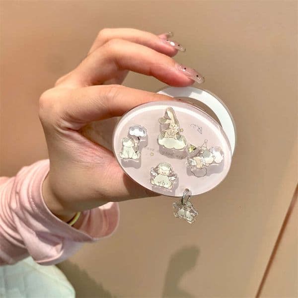 Striped Stars Moon Small Animals Magnetic Compatible iPhone 17 Apple 16 Pro Max/15/14 Phone Case for Women