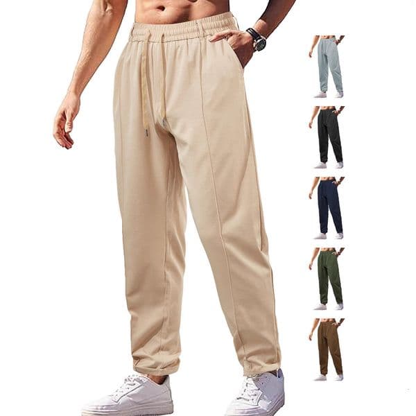 Designer Shorts European And American Men's Summer Loose Essential Shorts Drawstring Imitation Cotton Twill Woven Essentials Shorts Men's Long Pants Casual Pants