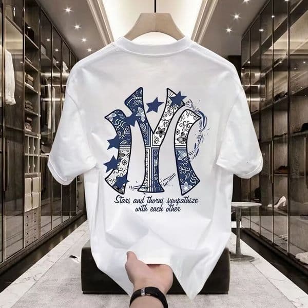 Trendy Short-sleeve T-shirt Summer New Designer Shirt Style, Men's Pure Cotton Loose-fit Casual Versatile Top