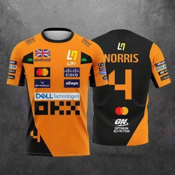 Men's T-Shirts Camiseta McLaren Racing Ropa Deportiva Transpirable Edicin 2026 NO4 Top De Manga Corta Inspirado En Deportes C1H4