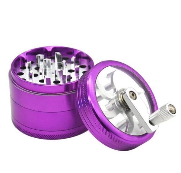 A new type of zinc alloy smoke grinder, cigarette crank, four layers of diameter, 63 cigarette grinder.