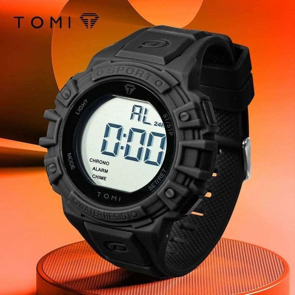 TOMI Minimalist Digital Men's Multi functional Waterproof Outdoor Military Sports Electronic Watch Reloj