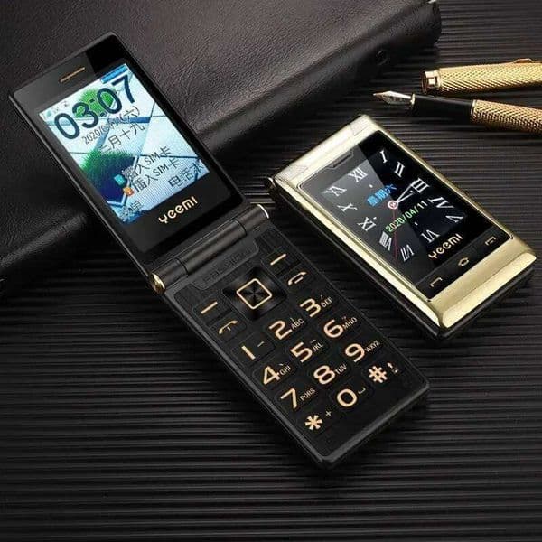 YeeMI G10 4G Rugged Feature Button Full Band Flip Phone SIM Dual Screen 1800mAh Big Battery Cellphone For Elderly