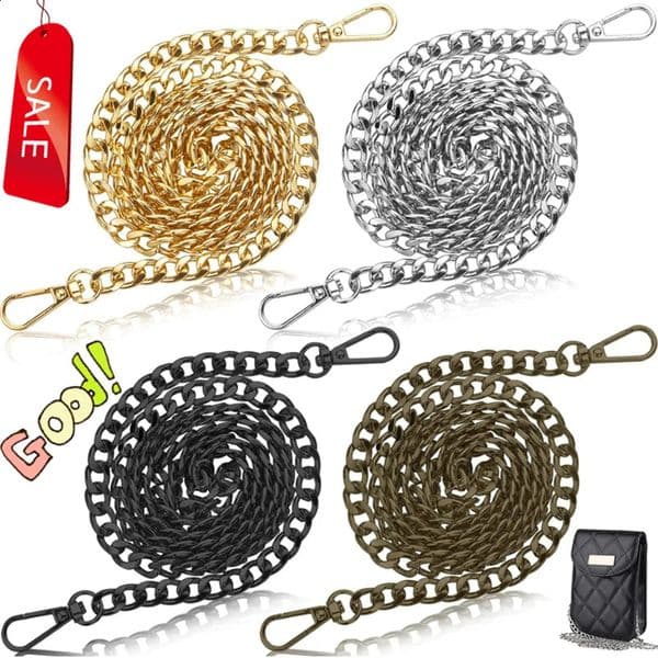 12040CM High Quality Bag Chain Strap Handle Shoulder Crossbody Handbag Bag Metal Replacement Chains Bag Parts Accessories Gifts 260313