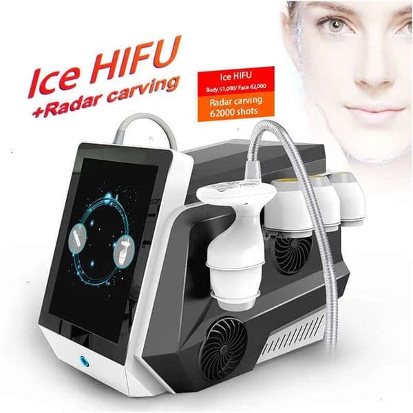 New Technology Ice HIFU Face Tightening Vmax Lift Double Chin Wrinkle Removal Body Shaping Machin