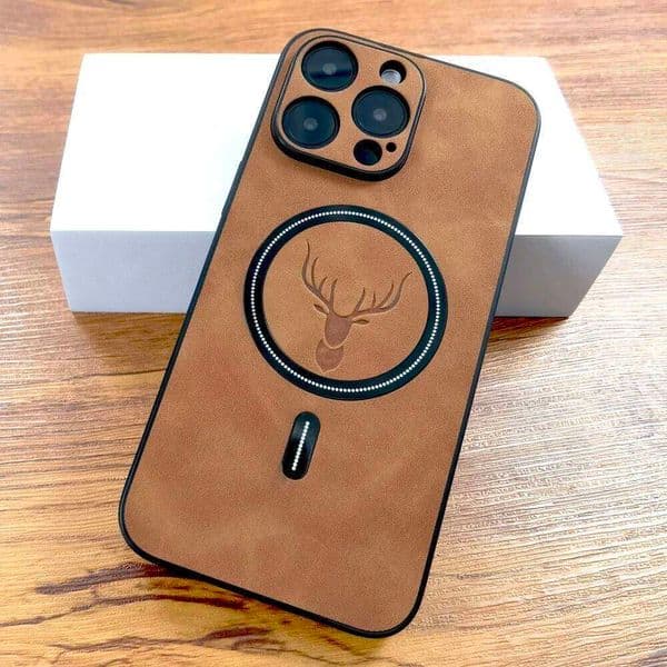 Luxury Leather Case For iPhone 17 16E 16 15 14 13 12 11 Pro Max Plus 15Pro 14Pro 13Pro 16ProMax Wireless Charge Cover 26L0316