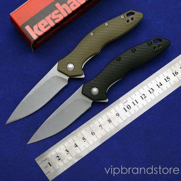 pocket knife KS 1845 Stainless Steel Anti-Slip Folding Knife 8Cr13Mov Blade couteau Nylon Fiberglass Handle fixed blade knife Portable EDC Multi-functional Tool