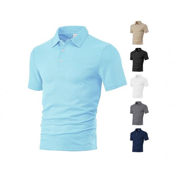 New Polo European And American Designer T-shirt Men's Designer Hoodie Clothing Stock Summer Loose Casual Collar Jacquard Shortsleeve Polo Shirt
