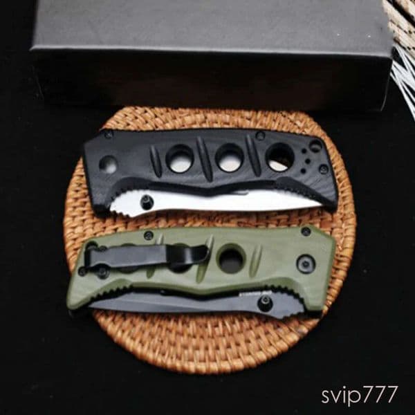 Outdoor 273 Tactical Camping Folding Knife pocket knife G10 Handle Hunting couteau Survival Security fixed blade knife Pocket Knives EDC Tool