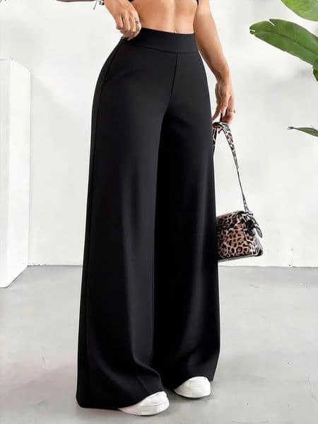 Casual Straight Leg Leggings Womens High Waist Butt Lifting Wide Pants Soft Stretchy Fitness Yoga Active Trouser Daily Wear 260313BJ