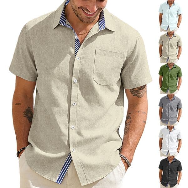 Summer New Men's Polo Designer T-shirt Collar Buttoned Designer Hoodie Cottn Pocket Shortsleeve Shirt American Casual