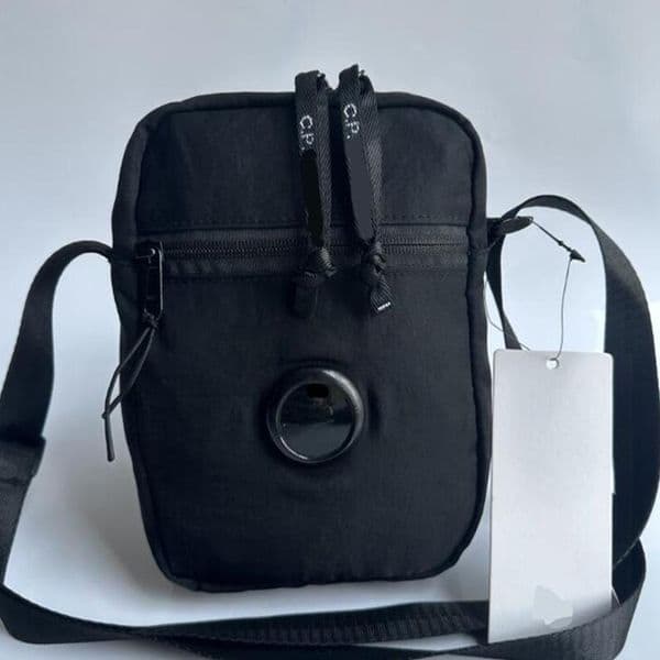 Men Single Shoulder Cross body Small multi-function Bag Cell Phone Bag Single Lens Tote Bag Chest Packs Waist Bags unisex sling bag black