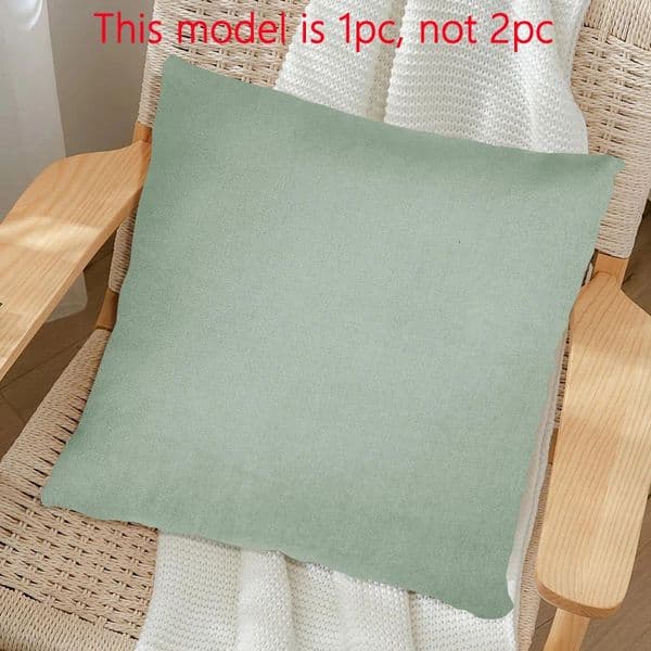 1 Piece Of Matte Solid Color Pillowcase Bedroom Zipper Sealed Soft Bedding 260312