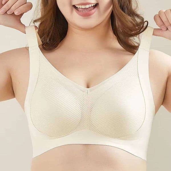 D3273# Factory Custom Traceless Plus-Size Wire Free Push Up Bra Remove Underarm Fat Soft Jelly Cotton Support For Women Everyday