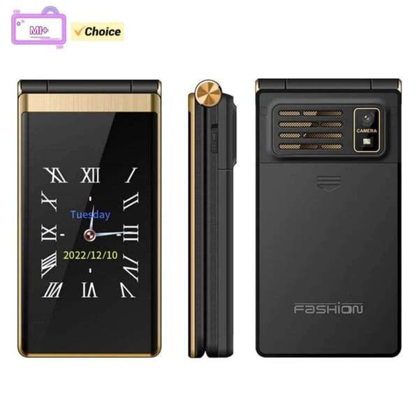 M1+ YEEMI Flip Display Dual SIM Card 4G CellPhone LED Light Big Keyboard Loud Voice 1800mAh Mobile Phone for Elderly 26H0316