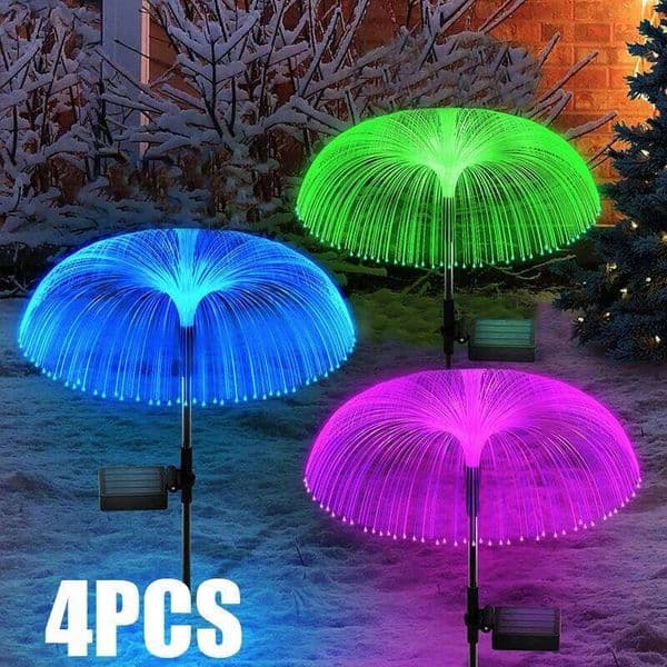 LED Garden Lights Jellyfish Decoration Power Waterproof Outdoor Pathway Solar Lamp 26W0316
