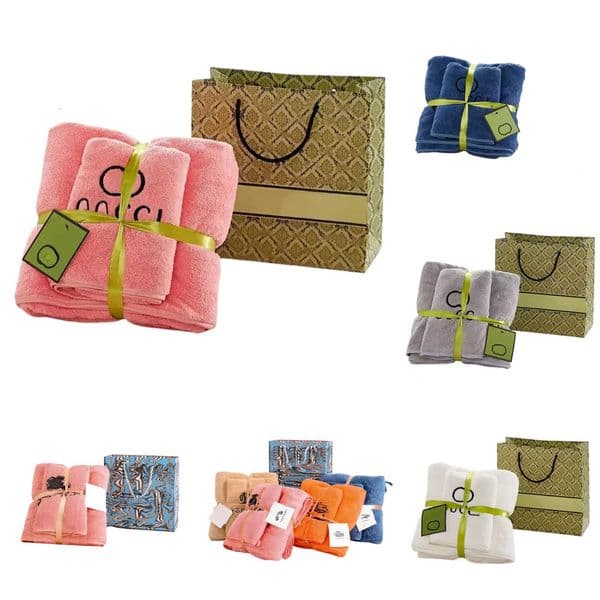Top European designer comfortable portable adult and children's bath letter printed beach absorbent towels, wholesale towel set, towels