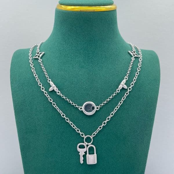 Designer Necklace Luxury Clover Letter Pendant Necklace Gold Plated Chains Necklace For Women Men Party Designer Jewelry Gift