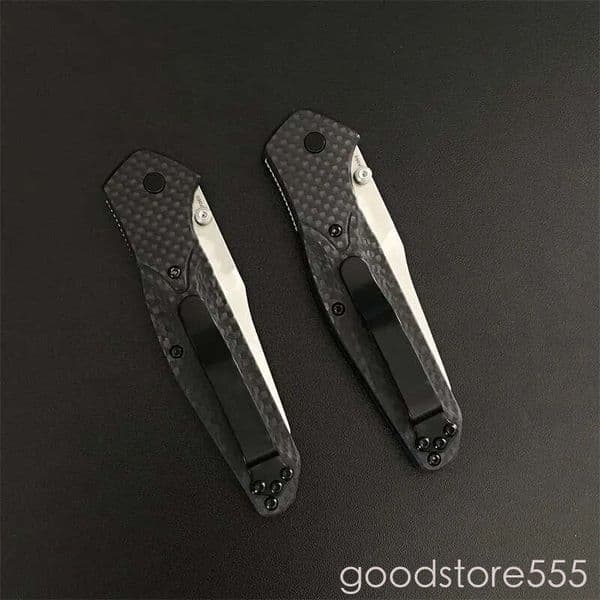 Carbon Fiber Handle 940 Folding Knife pocket knife Stone Washing Blade Outdoor couteau Hunting Safety fixed blade knife Defense Pocket Knives