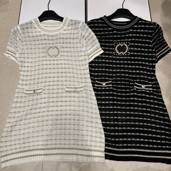 Designer Women Vintage Long Dress Round Neck Sleeveless Short Dresses Summer Streetwear Y2K Casual Knitted Dress
