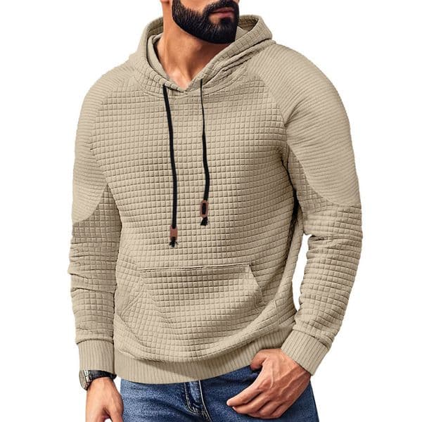 2026 American Style Designer Hoodie Polo New Designer T-shirt European Size Men's Casual Pullover Jacquard Swea Men's Plaid Hooded Swea With Large Pockets