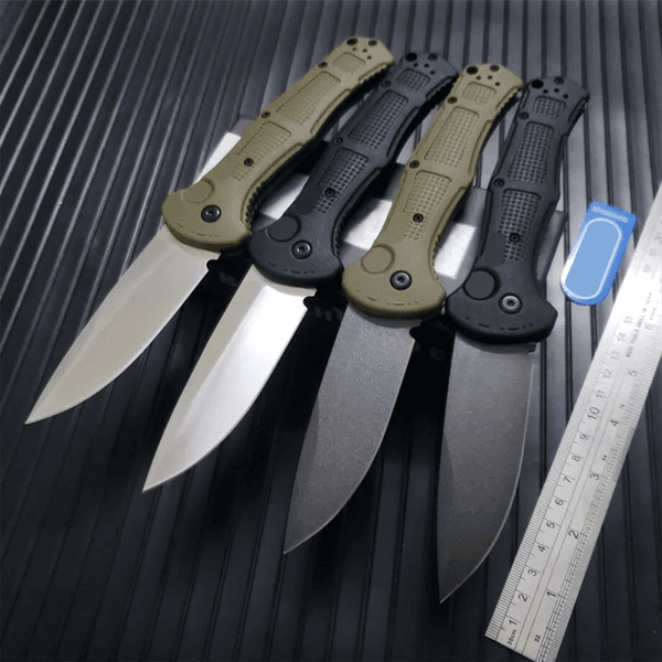 6Models 9070/9071BK-1 Claymore Folding Knife 3.6" CPM-D2 Cobalt Black Blade Grivory Handle Outdoor Camp Pocket Knives 9070BK-1 9071 EDC Tools