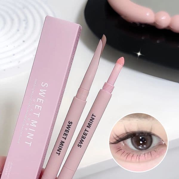 Sweetmint Meniscus Double-ended Silkworm Eyeliner Shadow Highlight Naturally Long-lasting Eye Makeup Two-in-One 260311