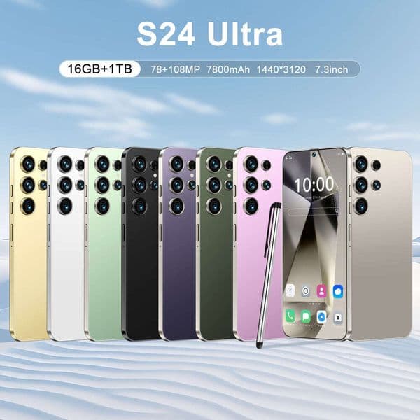 Cross-border bestseller smartphone S24 Ultra, true 4G, octa-core, 2+16GB, center punch-hole, Android 8.1 thumbnail 2
