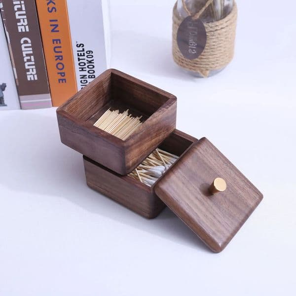 Portable Double-Layer Toothpick With Lid Floss Multi-Function Desktop Storage Box Household Daily Necessities 260316 B2