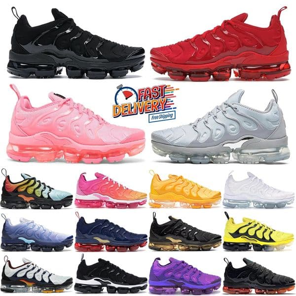 Designer Vepormaxees Sneakers Men Women tn tns running shoes Psychic Pink Gradient Black Red men outdoor casual trainers 36-47