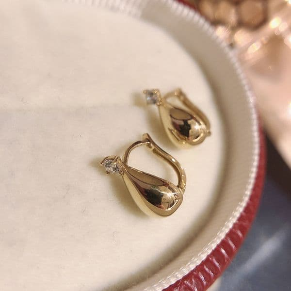 S925 pure silver cool elegant water drop for women, trendy, light luxury, versatile, exquisite and fresh earrings